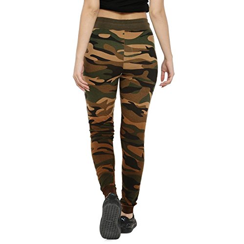 campus sutra women's military spray trackpant