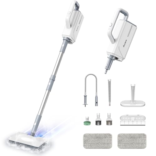 Ariceck FV07 Multifunctional Steam Mop | 6-in-1 Deep Cleaning System | 15 Second Heating | Removes 99.9% of Bacteria and Mites | Suitable for Hardwood and Tile Floors | Heating in 15s | Removes 99.9% of Bacteria and Mites | Suitable for Hardwood and Tile Floors