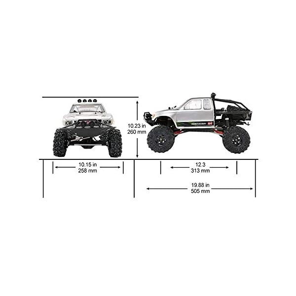 YQGOO RC Fernbedienungsauto Modell Allradantrieb Klettern Offroad Metall 2020 Neuer modifizierter LKW 1/10… – Bild 8