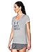 Under Armour Women's Tech V-Neck - Twist Logo, Elemental/Steel, Small