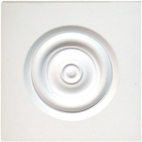 Fypon PB5X5 5 1/4W x 1P, Plinth Block/Rosette by Fypon