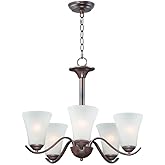 Maxim Vital-5 Light Chandelier-23 Inches Wide by 20 inches high-Oil Rubbed Bronze Finish -Traditional Installation