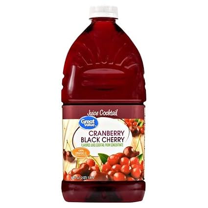 Great value cranberry Black Cherry plastic 64oz (078742429830)