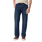 Wrangler Authentics Men's Classic Relaxed Fit Flex Jean, Flex Dark, 33W X 32L