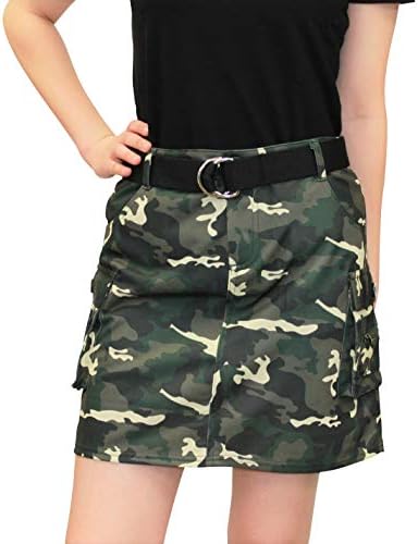 7545 3L Camouflage Cargo Skirt with Underpants Camouflage Print Skirt Large Size 3L Delsol Golf Wear Ladies