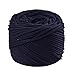 SUNTQ Cotton Cord 3mm x 328 feet, Handmade Decorations Cotton Macrame Rope, Bohemia Macrame DIY Wall Hanging Plant Hanger, Black