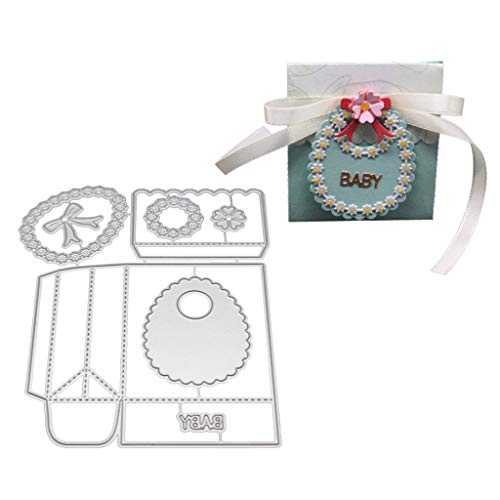 Candy Box Baby Metal Cutting Dies Stencil Scrapbooking DIY Album Stamp Embossing with Silver