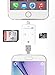 Aisopos 3 in 1 iphone flash drive,U Disk with Lightning Connector Memory Stick Storage Micro SD TF Fast Card Reader for iPhone/ MAC / PC / Android