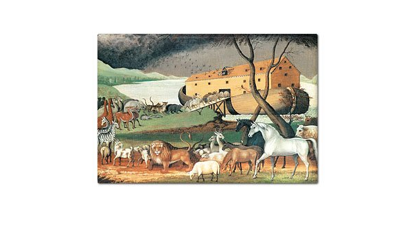 Arca de Noé de Edward Hicks pintura imán para nevera : Amazon ...