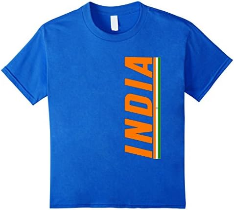Kids INDIA T-shirt Im Indian I Love India Flag Gift Tee 4 Royal Blue