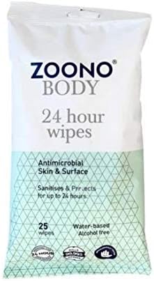 Zoono 24 Hour Wipes | Antimicrobial Wipes for Skin (1 Pack)