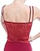 Dance Favourite Double Strap Camisole Ballet Leotards for Women,Cotton and Spandexred Leotard Girls AM01B01R