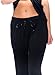 kathy ireland Women's 2 Piece Short Sleeve Top with Long Pant PJ Sleepwear Set