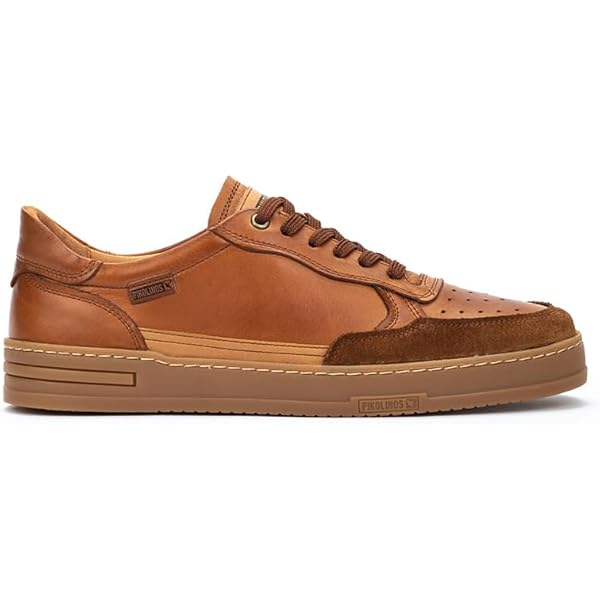 Amazon.com | PIKOLINOS Sneakers Leather Xativa for Man Brandy