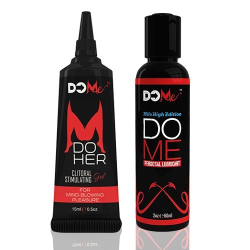 Travel Pleasure - Do Her Clitoral Stimulation Gel Bundle with Do Me Water-Based Personal Lubricant TSA Edition (2 oz)