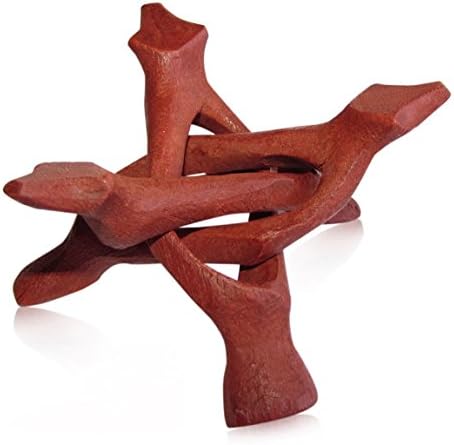 Artemistore Abalone Shell Stand (Medium (4"), Smooth Red Finish)
