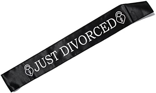 Divorce Party JUST DIVORCED Sash