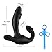 Male G Spot Vibrator Prostate Massager with 8 Vibration Modes, PALOQUETH 3 in 1 Prostate Stimulator with 2 Intense Motors for P-spot Testicles Perineum Stimulation, Wireless Remote Anal Sex Toy