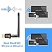 WiFi Adapter 600Mbps Wireless USB Adapter 5G/2.4G Dual Band Antennas Network Lan Card 802.11ac Wireless USB WiFi Network Dongle Adapter Support Windows XP/Vista/7/8.1/10/Mac OS X 10.4-10.11 - Mailiya