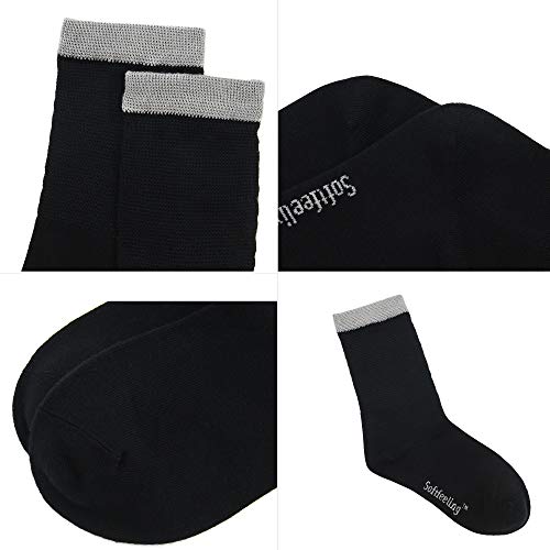 Softfeeling-Women-Men-Ankle-Socks-Long-Dress-Socks-Non-binding-Hiking-Socks-Athletic-Crew-Socks-Seamless-Bamboo-Socks