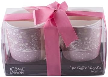 THE PERFECT GIFT!!! 2 Piece Coffee Mug Set - 12 oz (360 ml) (Purple)