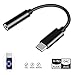 Solsop USB-C to 3.5mm Headphone Audio Jack Adapter Compatible with Pixel 2/2XL/3/3XL Essential HTC U11 LG G6/V20 (Black)
