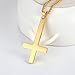 PROSTEEL Stainless Steel Inverted Cross Necklace, Upside Down Cross, Gothic,Occult,Devil, Satanic Jewelry