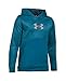 Under Armour Boys' Storm Armour Fleece Mid Logo Hoodie, Peacock (779)/Stealth Gray, Youth Large