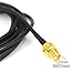 YOTENKO SMA Male to SMA Female Bulkhead Mount Cable RG174 6.5ft/2M SMA Extension Cable SMA Jumper RF Coaxial for SDR Equipment Antenna Ham Radio 3G 4G LTE Antenna ADS-B Dongle Receiver