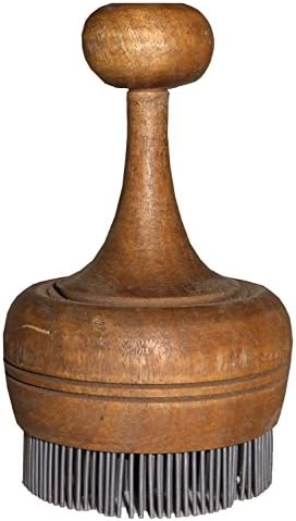 TRADITIONAL UZBEK WOODEN HANDMADE STAMP CHEKICH FOR BREAD NON A10594