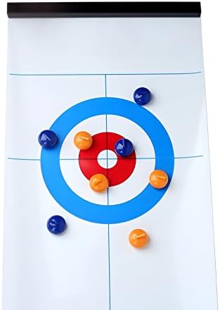 Crystallove Compact Mini Table Top Curling Game Toy for Kids, Adults, Family Outdoor or Indoor Games