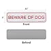 2-Pack Beware Of Dog Sign, 12