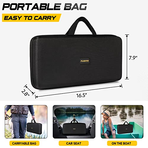 backpacking collapsible fishing reel with carry bag ReeMoo Rod Fishing Rod Case Portable foldable Fishing Pole Bag Large Capacity Fishing Rods and Tackles Storage Bag Holds 5 Poles : Sports & Outdoors it features multiple compartments 2-Pack 6.89FT Telescopic Fishing Rod