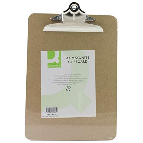 Pack Of 10 x Heavy Duty Clip Smooth Masonite A4 Plus Clipboards