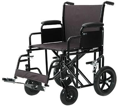 Heavy Duty Transport Chair Black Oversized by ProBasics by Invacare