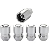McGard 24154 Chrome Cone Seat Wheel Locks (M12 x 1.25 Thread Size) - 4 Locks / 1 Key