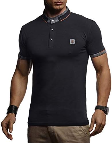 LEIF NELSON Mens Modern Polo T-Shirt 