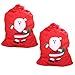 2 Pack Christmas Santa Sacks – Personalized Xmas Santa Bags for Kids - Non-Woven Fabric with Drawstring Gift Bag - Extra Large 27.5” x 19.5” Perfect for Storing Christmas Presents – Xmas Decoration