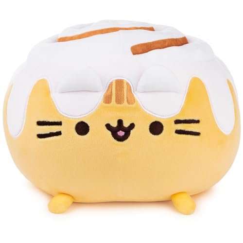 GUND Pusheen Catfé Cinnamon Roll Squisheen 11-Inch Squishy Plush; Ages 8+