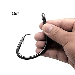 Saltwater Heavy Duty Live Bait Hook,Size 1/0-24/0