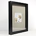 Lawrence Frames 11 by 14-Inch Black Shadow Box Frame, Linen Inner Display Board