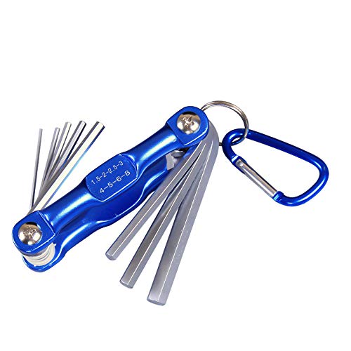 TopHomer Folding Hex Key Set (Metric) T9 - T40 for Bikes Automobile Machinery Repair