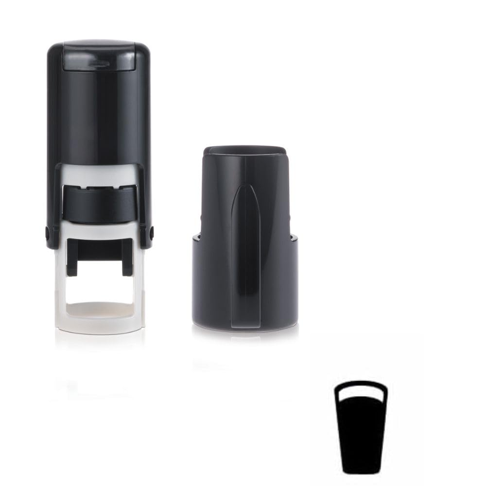 Pint Glass Stamp – Loyalty Card Stamper - Self Inking Black Ink – Approx. 11mm