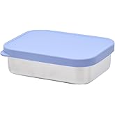 Imagination Junction Stainless Steel Containers with Lids, Lunch Box Container with Leak Resistant Silicone Lid, Small Lunch Containers for Meal Prep,Picnic and Travel，700ml (Purple)