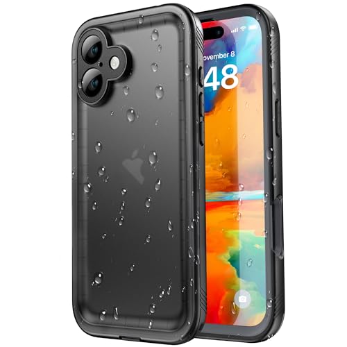 SPORTLINK for iPhone 16 Plus Waterproof Case, Black at Amazon