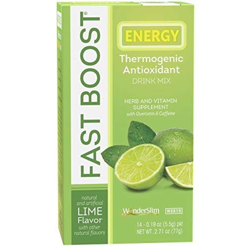 FAST BOOST Energy Boosting Powder Drink Mix by WonderSlim Antioxidant