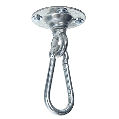 BYER OF MAINE Heavy Duty Swivel Hook and Chain for Hanging Chair/Hammock Chair, Swivels 360 Degrees, Holds up to 250lbs
