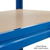BiGDUG Heavy Duty Garage Shelving Unit 4 Tier 600kg per Shelf 2400kg Bay view 7