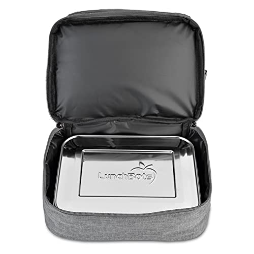 LunchBots Duplex Insulated Lunch Bag Dual Section Design Fits