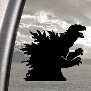 Aufkleber Schwarz Gojira Godzilla Shadow Kaiju Japan Aufkleber Autoaufkleber Amazon De Spielzeug